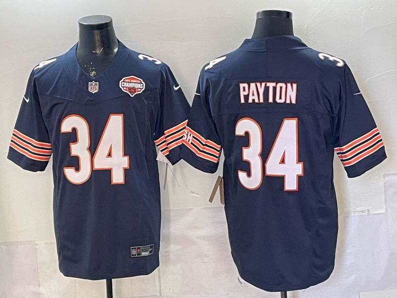 Men 2026 Chicago Bears #34 Payton Blue 3th generations Nike Limited NFL Jersey style 004->chicago bears->NFL Jersey